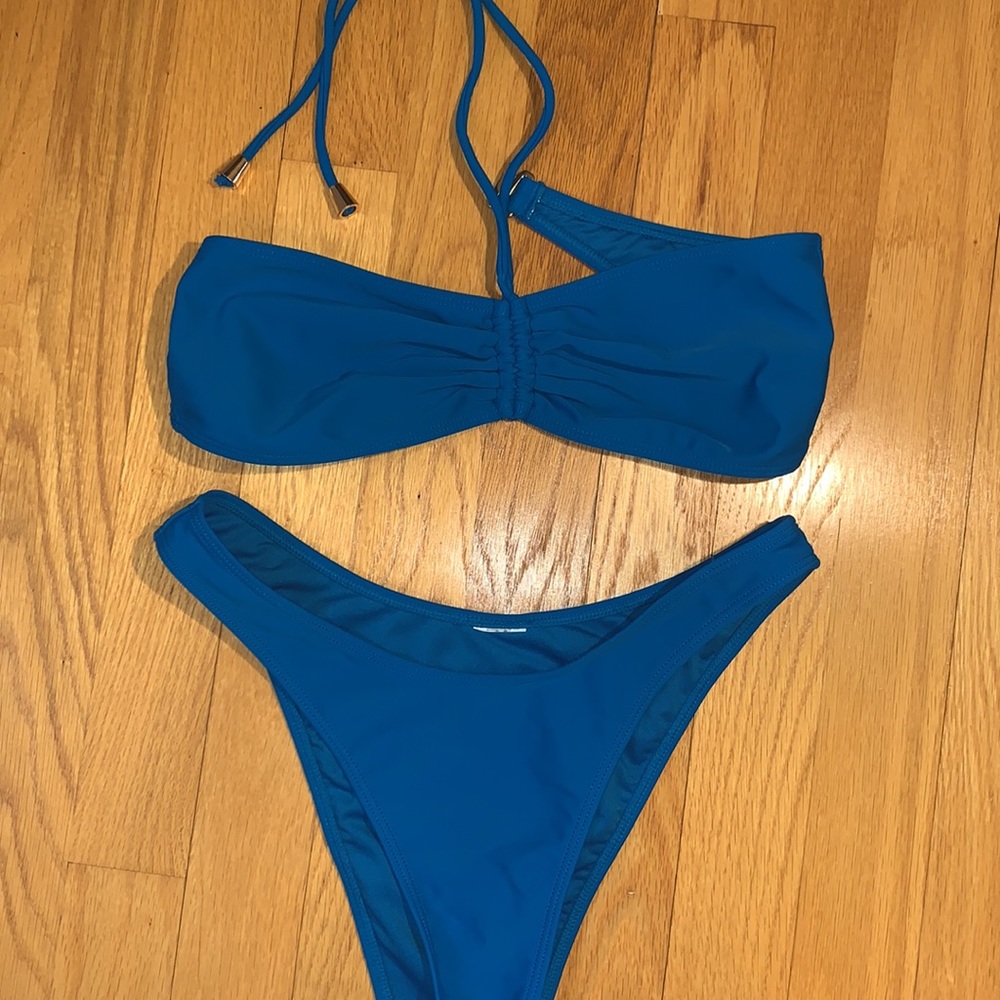 Royal blue bikini set